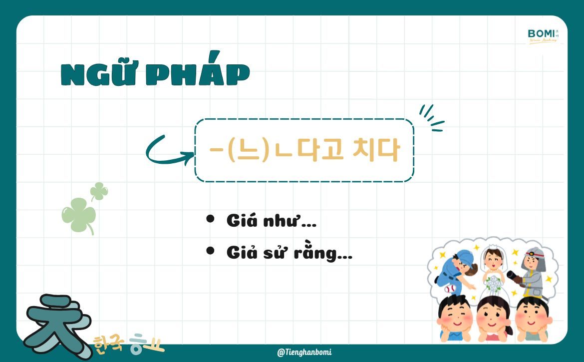 ngu-phap-(느)ㄴ다고 치다