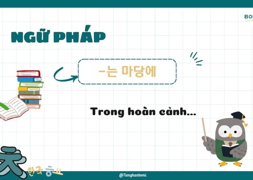 ngu-phap-는 마당에