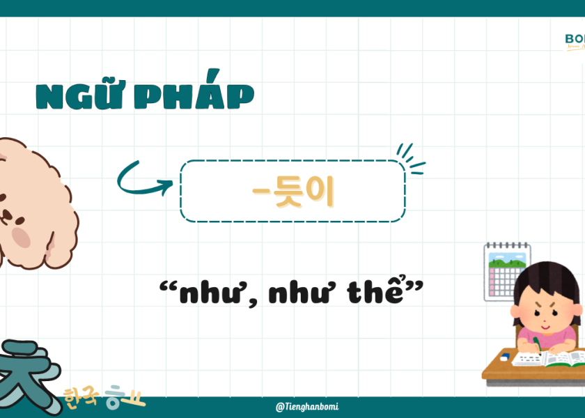 Ngữ Pháp – 는 듯이