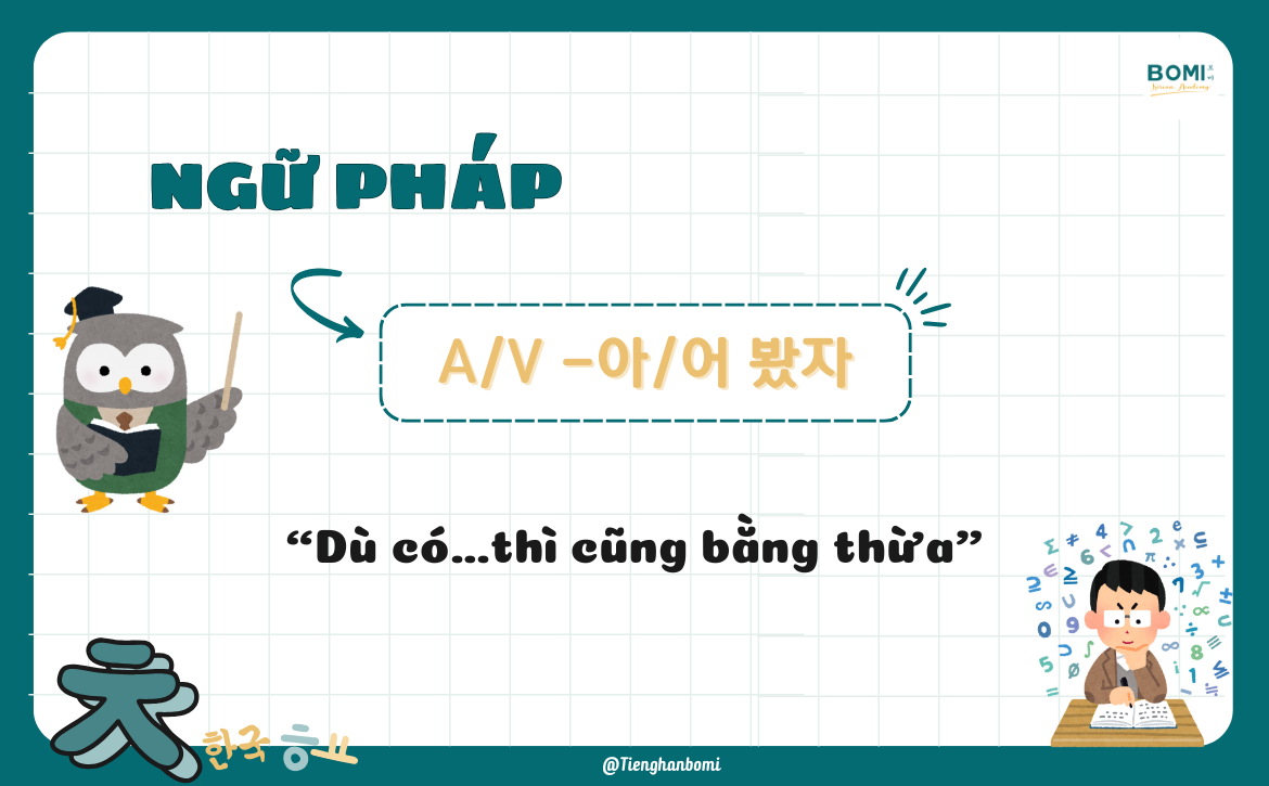 ngữ pháp -아어 봤자